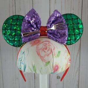 Little Mermaid Ariel Minnie Mouse Ears Headband
